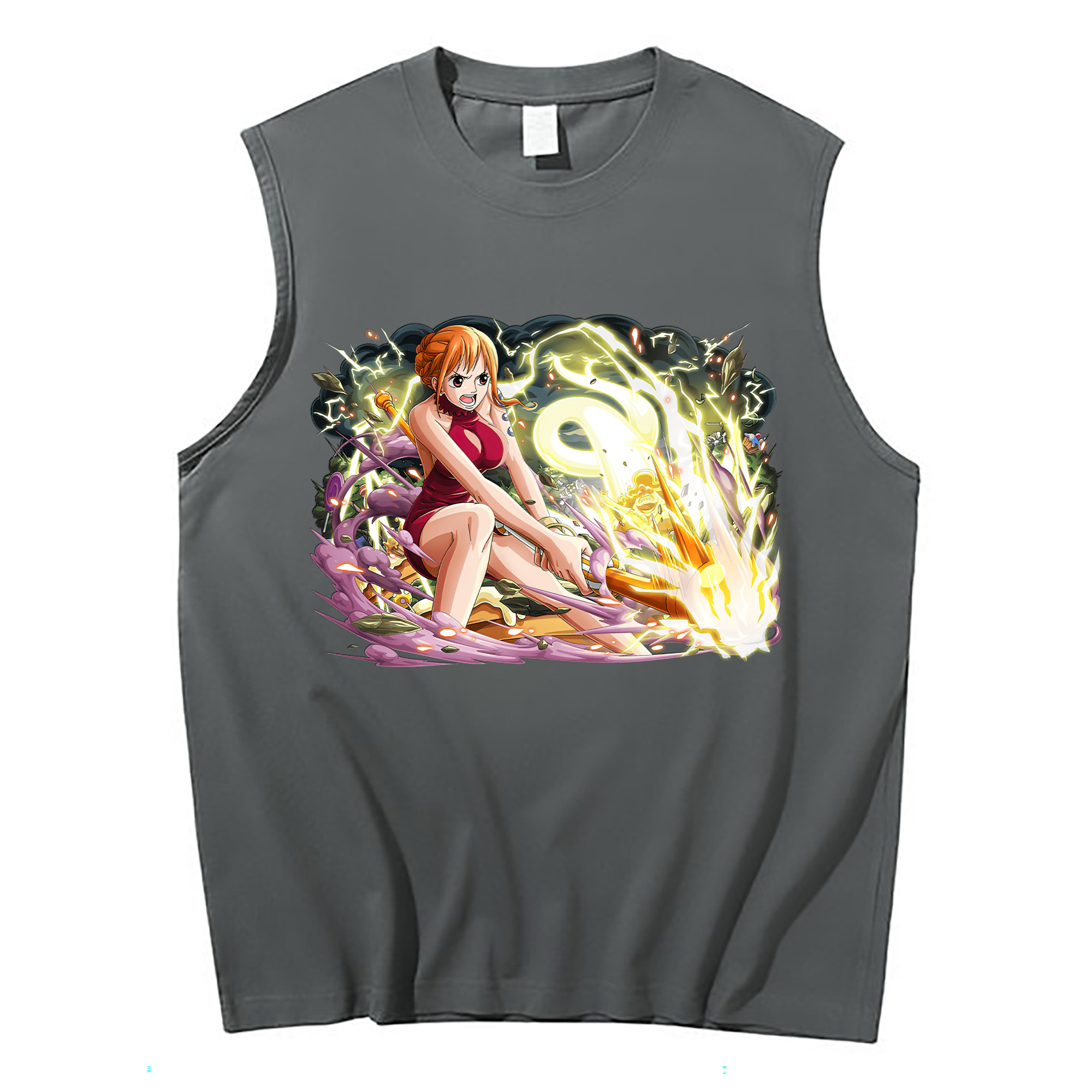 ワンピース ナミ ONE PIECE Nami コットン100％タンクトップ（フロントプリント）